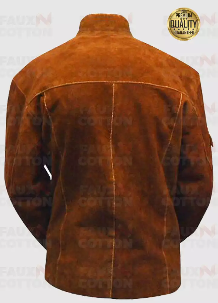 Han Solo A Star Wars Story Brown Suede Jacket 